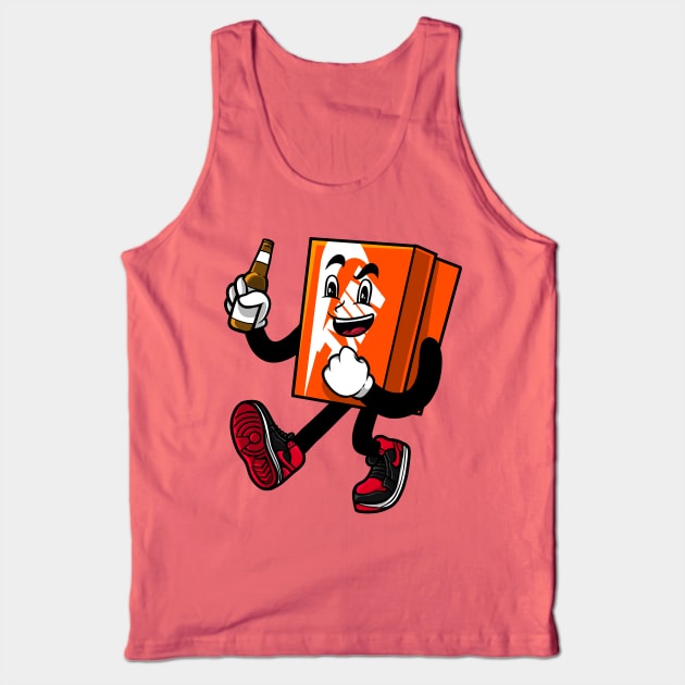 Sneakerhead with beer Illustration Tank Top by namanyastudios